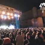 Audience watching live music in St Kilda
